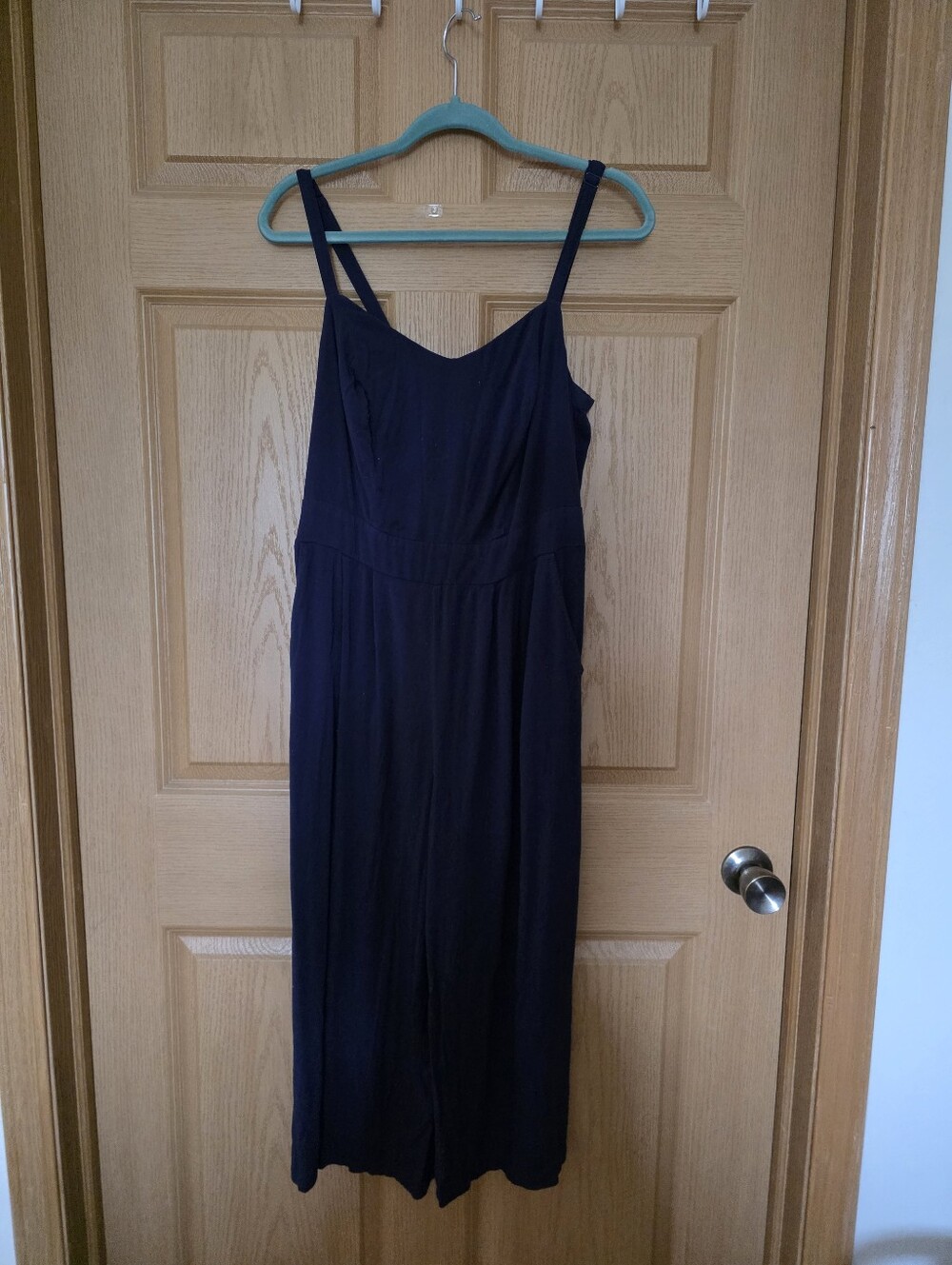 Torrid Navy Wide Leg Jumpsuit | Size 0 (Large 12/14) | Good Used Condition